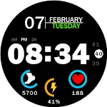 Key019 Digital Watch Face