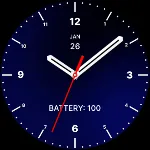 Super Blue Black Watch Face