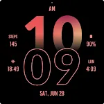 Active Modern Pink Watch Face