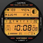 ULTRA Digital Retro watch face