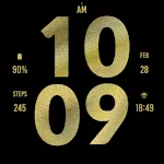 Big Gold Watch Face