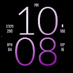 Soft Purple Light Watch Face