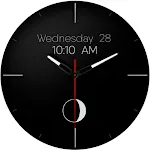Minimal Analog Watch Face Moon