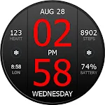 Key WF33 Digital Watch Face