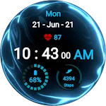 Fluid Blue Watch Face