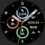 Sporty Analog Watch Face