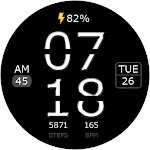 Key WF12 Digital Watch Face