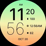 Simply Orange Green Watch Face
