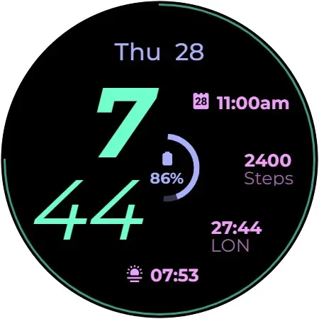 Swoop D Watch Face screenshot 8