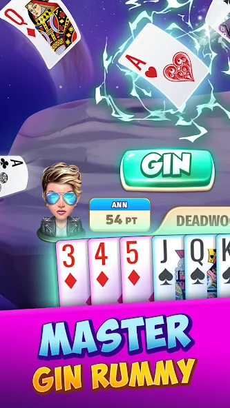 Gin Rummy Stars - Card Game screenshot 1