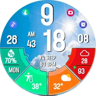 N-SPORT530 Digital Watch Face screenshot 9