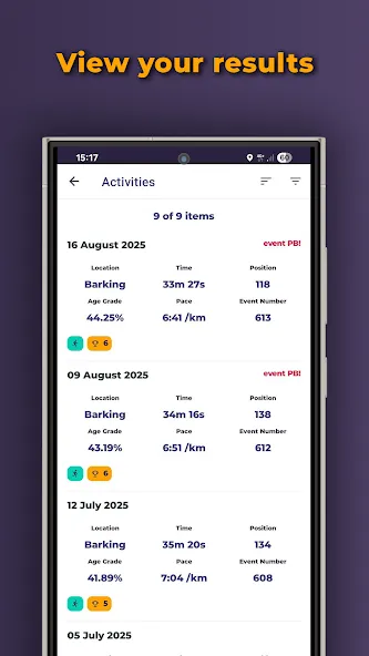 parkrun Official screenshot 2