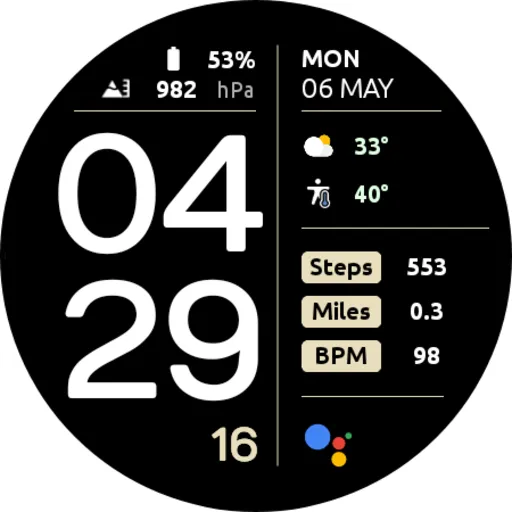 EXD043D: Digital Watch Face screenshot 31