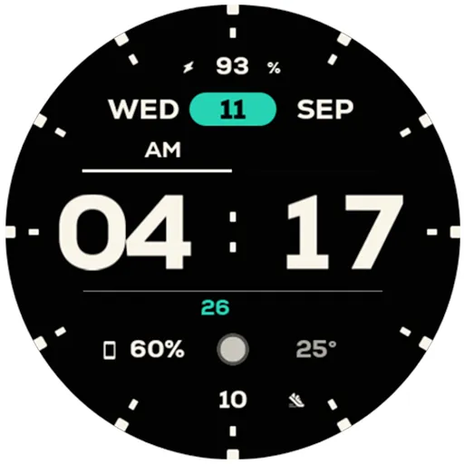 NW064: Digital watch face screenshot 10