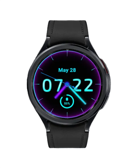 Neon Pulse Anime Watch Face screenshot 5