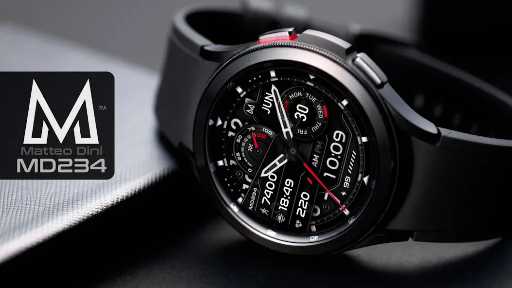 MD234 Analog watch face screenshot 1