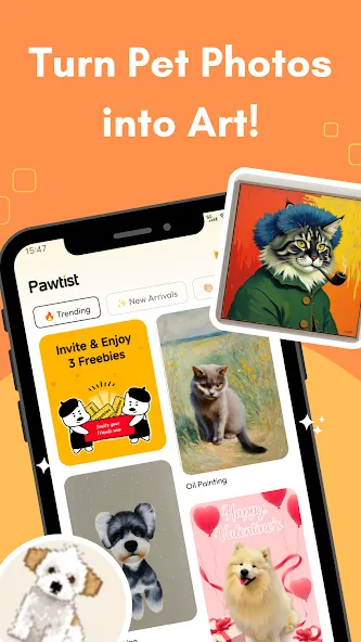 Pawtist: Pet Travel Postcards screenshot 1