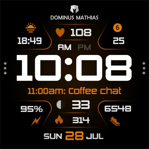 DM093 Futuristic Data Watch screenshot 5