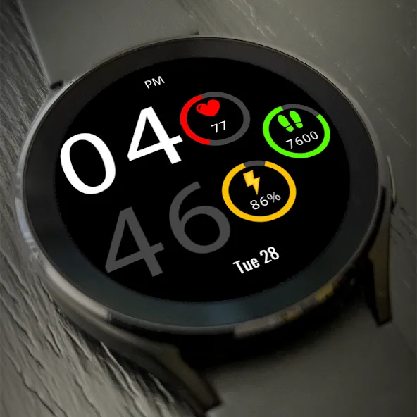 Key043 Digital Watch Face screenshot 2