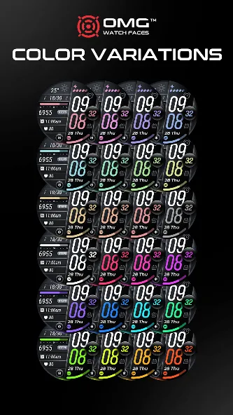 OMG 23 - Digital Watch Face screenshot 7
