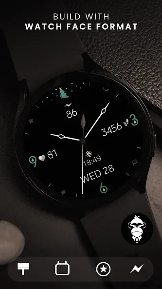 Minimal Christmas Watch Face screenshot 1