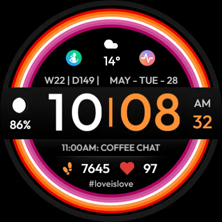 TVV Pride Digital Watch Face screenshot 8