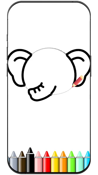 Painting Line:Color in animal screenshot 1
