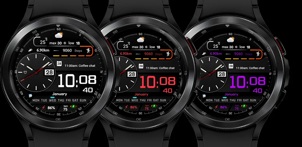 FSW307 Hybrid Watch face screenshot 6