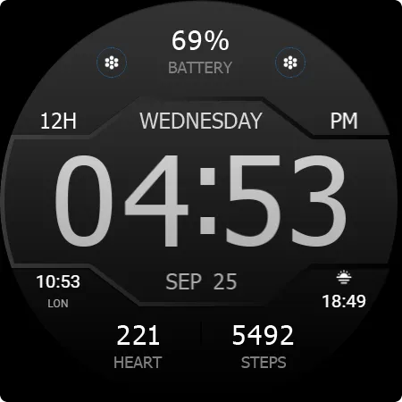 Key WF43 Digital Watch Face screenshot 25
