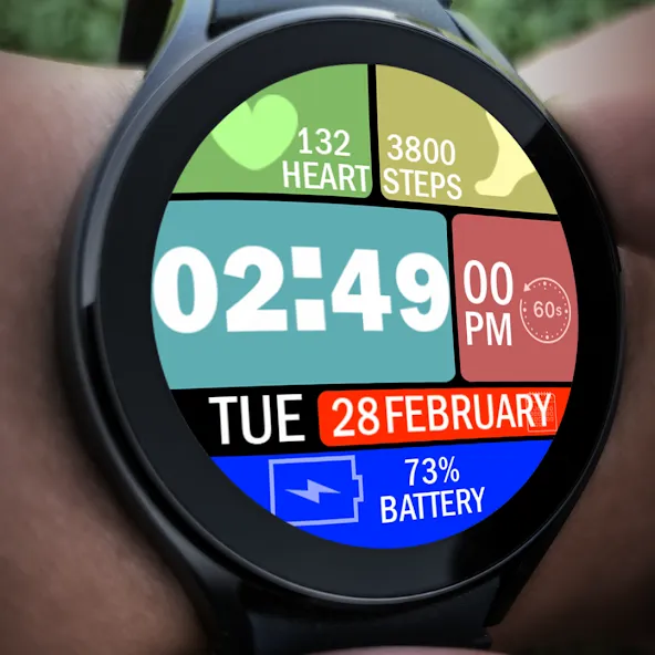 Key021 Digital Watch Face screenshot 5