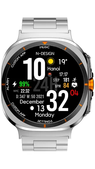 NTV340 - Big Digital Watchface screenshot 12