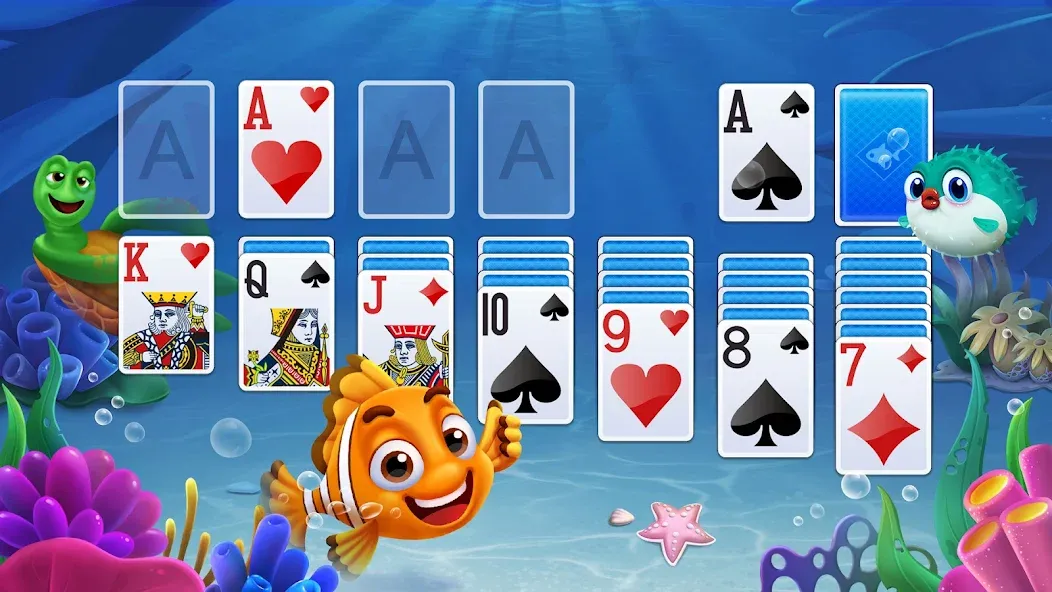Solitaire - Fishland screenshot 1