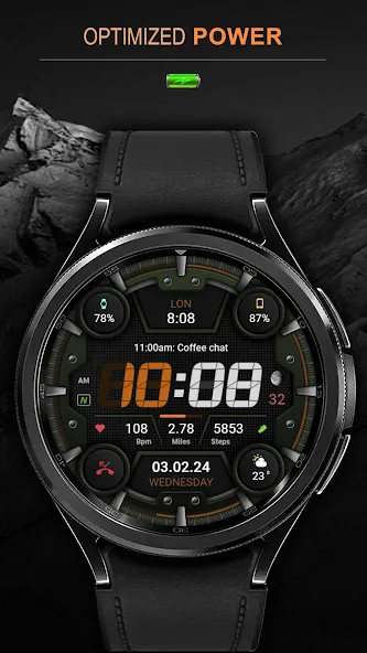 WFP 329 Digital watch face screenshot 5