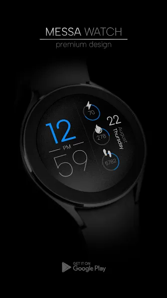 Digital Minimal Watch Face IO screenshot 2