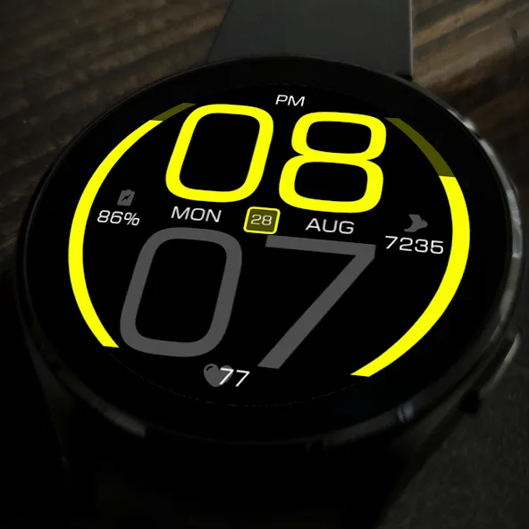 Key077 Futuristic Watch Face screenshot 6
