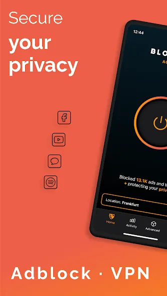Ad Blocker VPN & DNS – Blokada screenshot 1