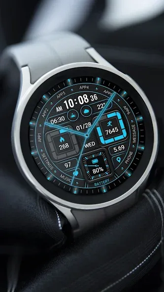 Fluorescence Clock ZKin Watch screenshot 2