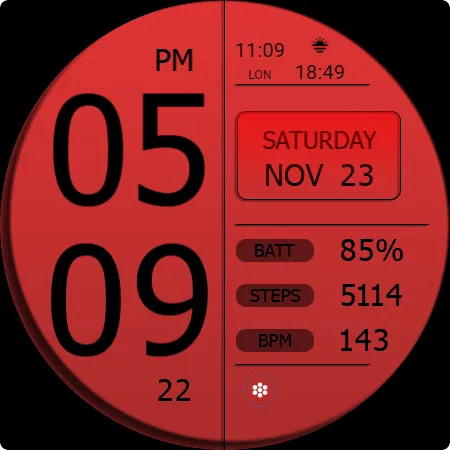 Key WF49 Digital Watch Face screenshot 32