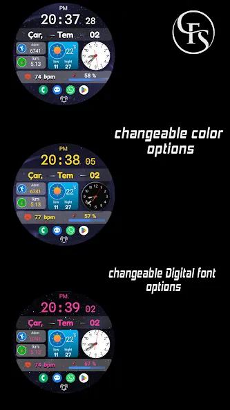FSW291 Digital Watch face screenshot 8