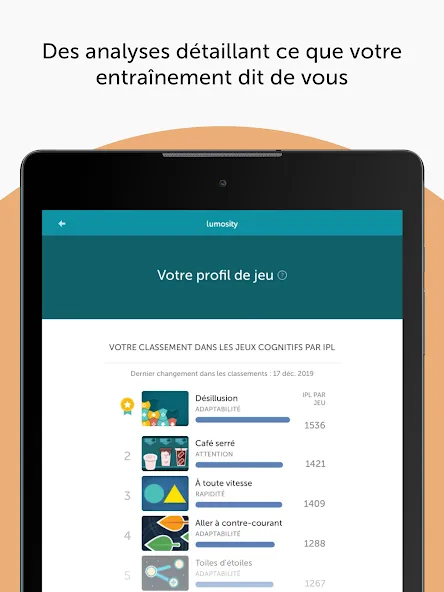 Lumosity : Jeux Cognitifs screenshot 15