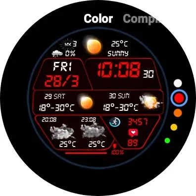 N-SPORT735 Weather Watch Face screenshot 12
