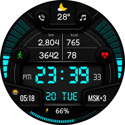 Digital Sport BPV1 Watch Face screenshot 18