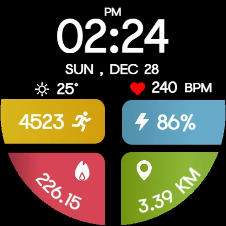 Color FitnessTracker WatchFace screenshot 22