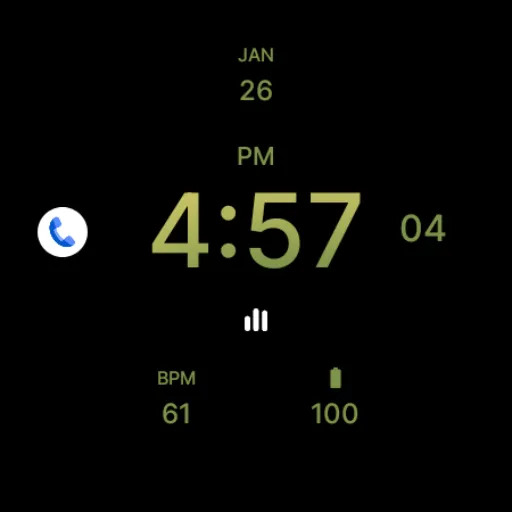 Pure Army Green Watch Face screenshot 6