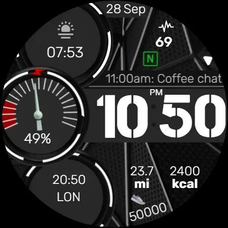 Info Watch Face crc035 screenshot 15