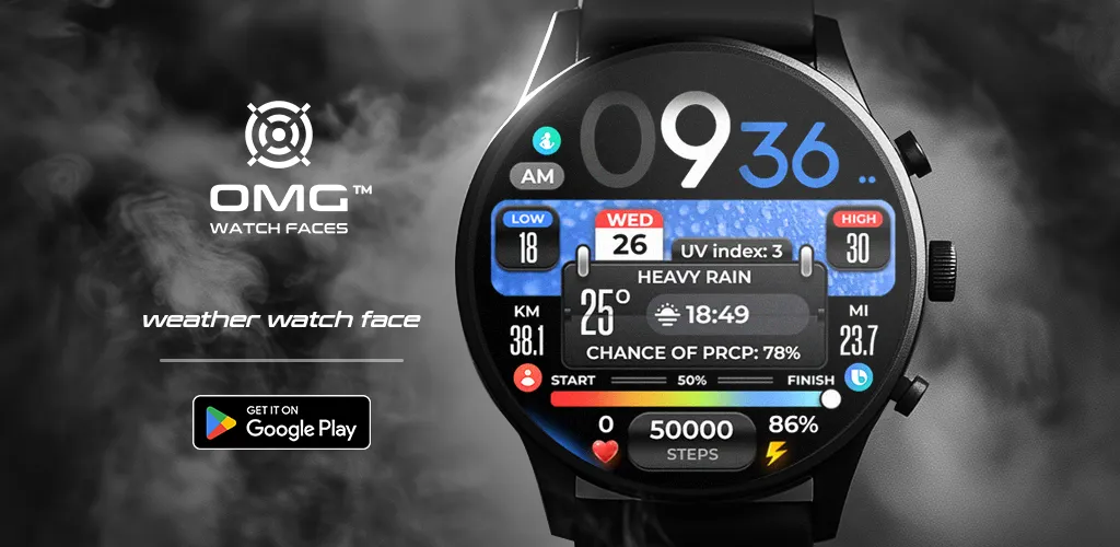 OMG 299 Weather Watch Face screenshot 1