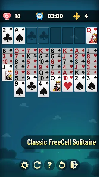 Freecell Solitaire: Clássico screenshot 1