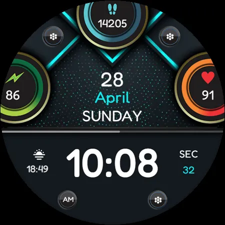 IA110 DIGITAL WATCHFACE screenshot 10
