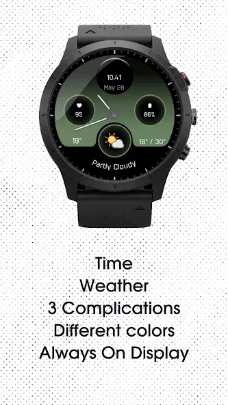 Analog watchface A4 screenshot 2