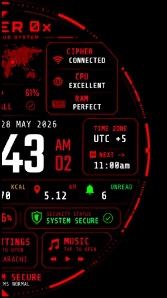 Cipher 0̸x Watch Face screenshot 3
